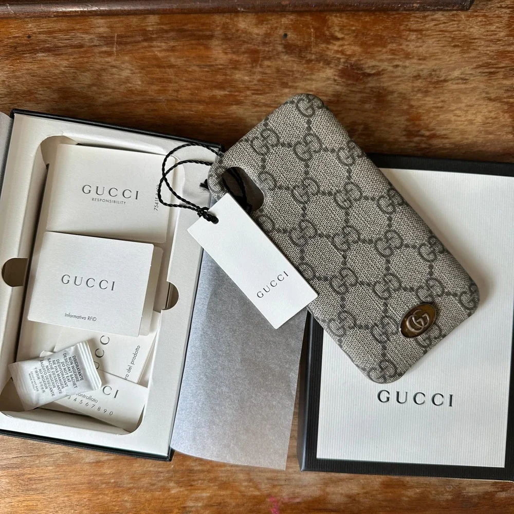 Gucci Ophidia Tessuto iPhone Monogram X/XS Case NEW WITH BOX